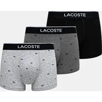 Boxerky Boxerky Lacoste 3-pack 5H1299 šedá 90X, vel. L