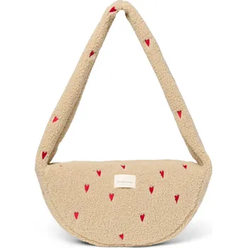 Kabelka STUDIO NOOS Taška Cross body Teddy Mini - Ecru Hearts