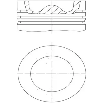 Píst motoru Píst MAHLE ORIGINAL 037 PI 00106 000