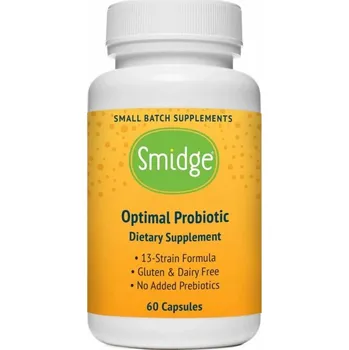 Smidge Optimal Probiotika, 13 kmenů, 10 miliard CFU, 60 rostlinných kapslí Doplněk stravy