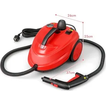 Parní čistič Parní čistič ES10431DE-RE s 15 příslušenstvím, červený - B COSTWAY