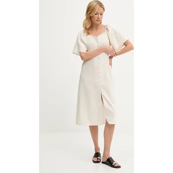 Dámské šaty Lněné šaty Answear.LAB ps9122s.F béžová 80X, vel. L