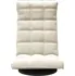 Křeslo Otočná lenoška na podlahu samet 90 x 54 x 80 cm, krémová