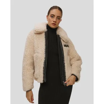 Dámská Béžová Bunda S Umělým Kožíškem Save The Duck Hester D32515wcurl21-40034