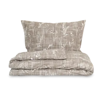 Povlečení Kvalitex francouzské flanelové ložní povlečení 220x200,70x90cm PODZIM béžový