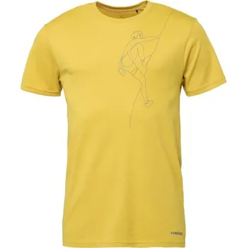 Pánské tričko Pánské triko Head SANTIS 2XL Žlutá, Světle modrá