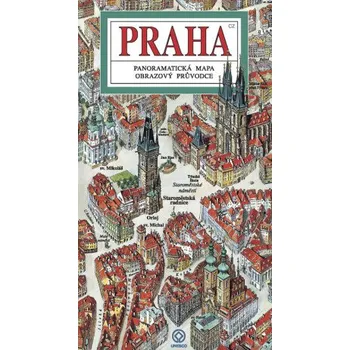 Praha - panoramatická mapa - česky