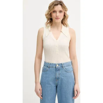 Top s příměsí vlny Pinko 106318.A34B béžová 01X, vel. XS