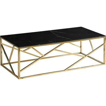 Obývací pokoj Konferenční stolek Escada 120 cm černý mramor/zlatý