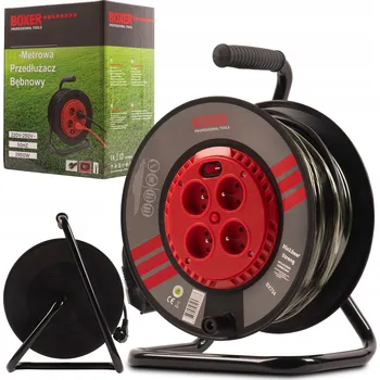 Prodlužovací kabel Prodlužovací kabel na bubnu 50m, 4 zásuvky a vypínač BX752 BOXER