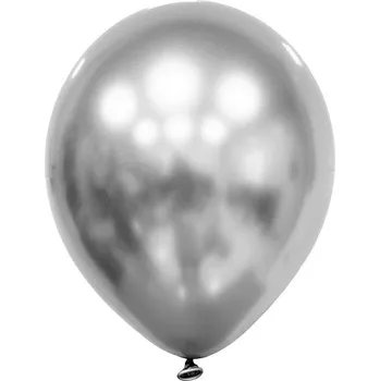 Godan Balónky latexové chromové stříbrné 27 cm 100 ks