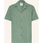Oas Pánská Resortová Košile Waffle Cuba Comfort Fit, zelená, 40