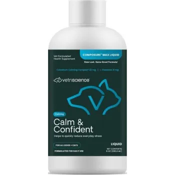 VetriScience Calm & Confident Composure MAX liq na uklidnění psi+kočky 236ml + CashBack 32 Kč