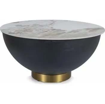 Obývací pokoj Konferenční stolek Cyprus A bílý mramor/černý