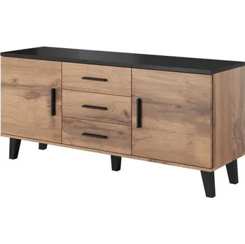 Televizní stolek TV stolek Lotta II 150 cm dub wotan/černý