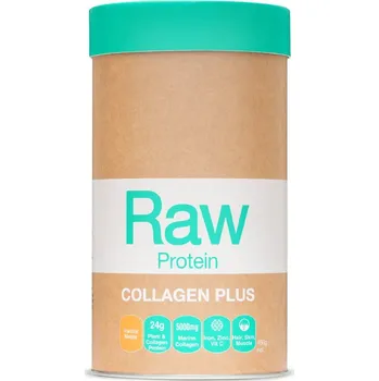 Protein Amazonia Raw Protein Collagen Plus Hmotnost: 450 g, Příchuť: Vanilka s javorovým sirupem