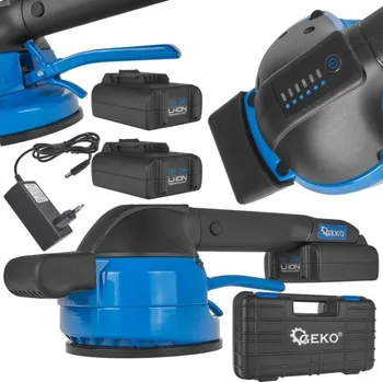 GEKO G80672 Aku vibrační přísavka na obklady 2x18 V, 2,0 Ah, 120 mm