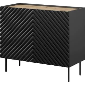 Komoda Komoda Onda 2D černá/dub artisan
