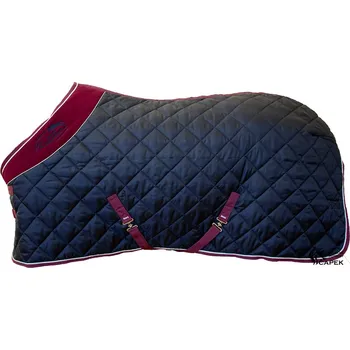 Sport Stájová deka Kentaur -THERMO 200G- - Tmavě modrá/Vínová - 155cm