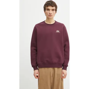 Pánská mikina Mikina Alpha Industries Bluza Alpha Industries 188307 03, L, burgundské, 93X