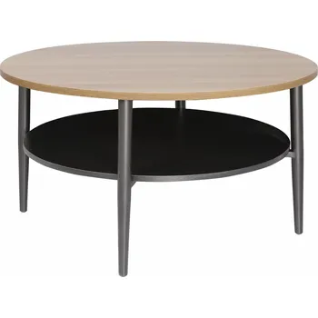 Konferenční stolek Ella 80 cm dubový/černý