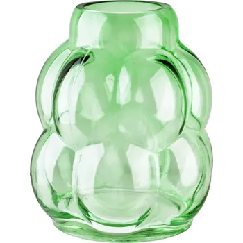 Váza Skleněná váza Serenite 16x18 cm zelená