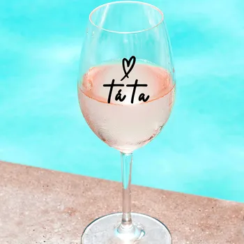 Sklenice Ahome CZ Čirá sklenice na víno 450 ml - Táta srdce