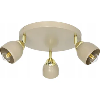 STROPNÍ SVÍTIDLO STROPNÍ SVÍTIDLO KAŠMÍROVÁ KOV 3-BOD E27 LOFT ZLATÁ NAD STŮL POLSKO