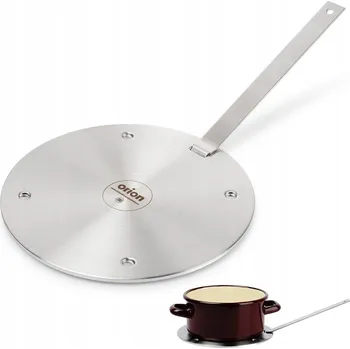 OCELOVÁ INDUKČNÍ PODLOŽKA ADAPTÉR PRO INDUKCI PLYTA POD HRNEC 20 CM