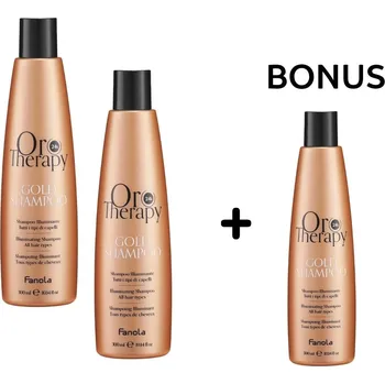 Šampon AKCE: 2+1 Fanola Oro Therapy Argan Oil Shampoo - regenerační šampon s arganovým olejem, 300 ml