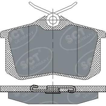 Brzdová destička Sada brzdových destiček, vždy 4 kusy v sadě SCT - MANNOL SP 113 PR