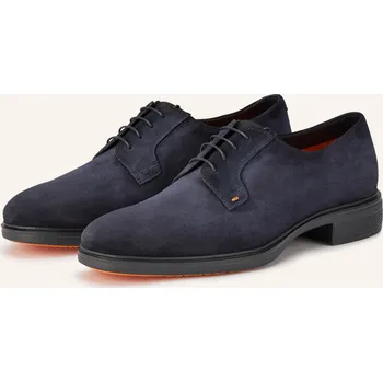 Pánské mokasíny Santoni Pánské Šněrovací Boty Easy Revlo, tmavě modrá, 42,5