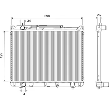 Chladič motoru Chladič vody pro motor VALEO 701251
