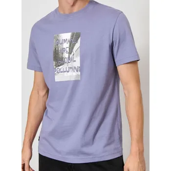 Pánské tričko Sinsay - Tričko s potiskem - levandulová - 585EY-04X - 585EY-04X-3XL