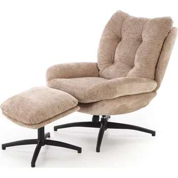 Křeslo Křeslo s podnožkou Pesto béžové