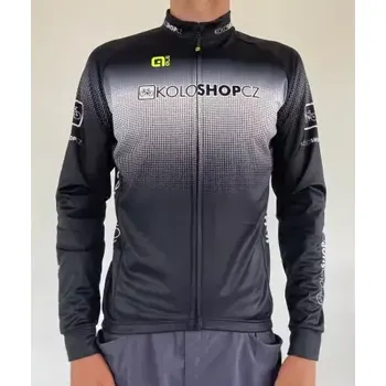 cyklistický dres Alé Prime Koloshop pánský dres dlouhý rukáv černá vel. L