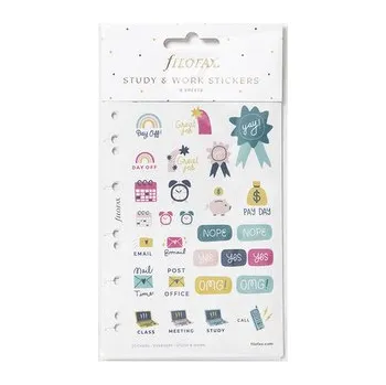 Diář Filofax, Samolepky Studium a Práce