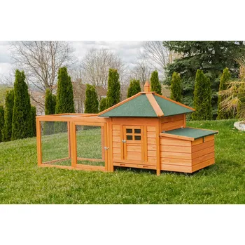 kurník kurnikarna.cz Kurník pro slepice s výběhem a košem na vejce KK19 (až pro 3 slepice)