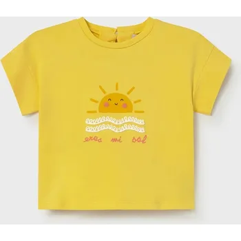 Dětské tričko Mayoral 1085.4K.Baby.PPY2 žlutá 10X, vel. 86