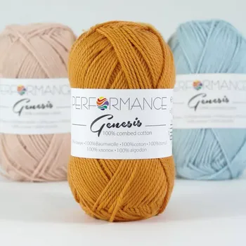 Příze Performance Bavlněná příze Genesis 2058 - oranžová 50g 110m