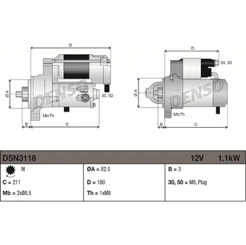 Startér Startér DENSO DSN3118