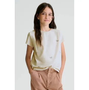 Chlapecké tričko Dětské tričko Mayoral 854.8D.Junior.PPY2 béžová 01X, vel. 128