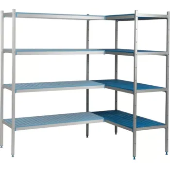 Dílenský regál Rohový regál s 5 policemi, hloubka 40 cm 1PD-45+5P-94+10UM