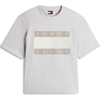 Pánské tričko Tričko Tommy Jeans Grey Heather 1209417 M