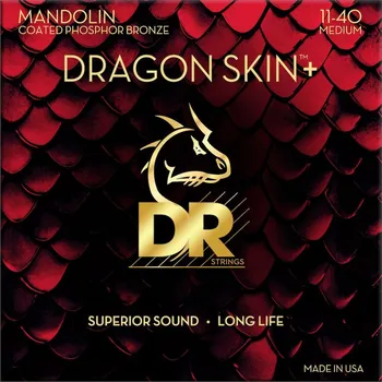 Struna pro kytaru a smyčcový nástroj DR Strings Dragon Skin+ DMP-11