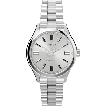 Módní doplněk Hodinky Timex Silver 1210478 34mm