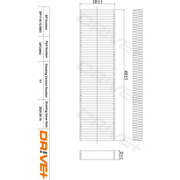 Kabinový filtr Filtr vzduchu v interiéru Dr!ve+ DP1110.12.0063
