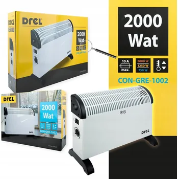 Přímotop Konvektorový ohřívač Drel 2000 W bílý
