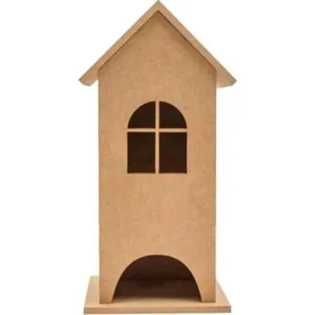Dřevěná hračka Dřevěný domeček 10x10x26cm