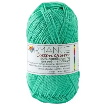 Příze Performance Bavlněná příze Cotton Queen 132 - zelená 50g 125m